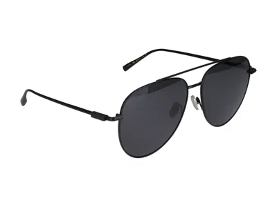 Shop Ferragamo Salvatore  Sunglasses In Matte Black