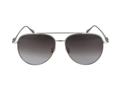 Shop Ferragamo Salvatore  Sunglasses In Gold/brown Gradient