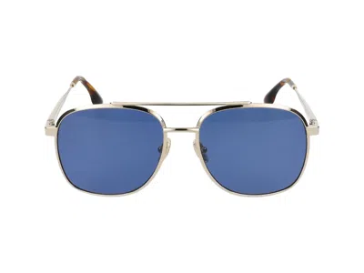 Shop Victoria Beckham Sunglasses In Gold/blue