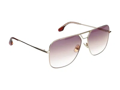 Shop Victoria Beckham Sunglasses In Gold/purple Peach