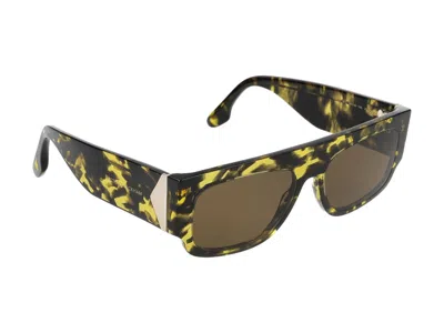 Shop Victoria Beckham Sunglasses In Black Yellow Havana