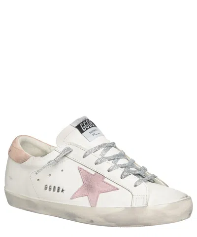 Pre-owned Golden Goose Sneaker Damen Super-star Gwf00101.f005355.11691 Optic White - Antiq In Weiss