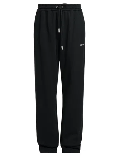 Shop Off-white Men's Bandana Arrow Sweatpants In Black White