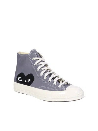 Shop Comme Des Garçons Play Sneakers In Grey