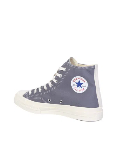 Shop Comme Des Garçons Play Sneakers In Grey