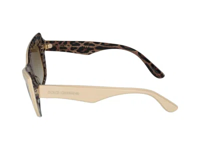 Shop Dolce & Gabbana Sunglasses In White Leo