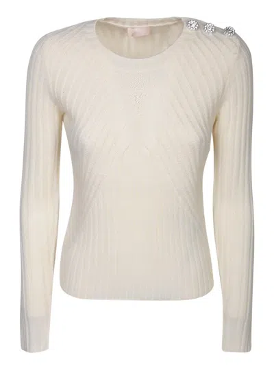 Shop Liu •jo Liu Jo Knitwear In White