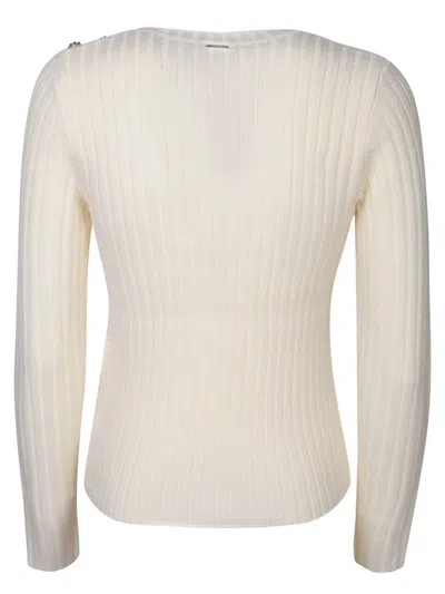 Shop Liu •jo Liu Jo Knitwear In White