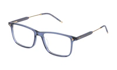 Shop Lozza Eyeglasses In Blue Transparent Glossy