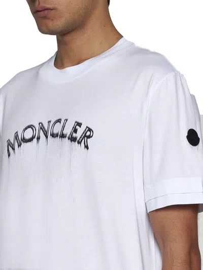 Shop Moncler T-shirts And Polos In White