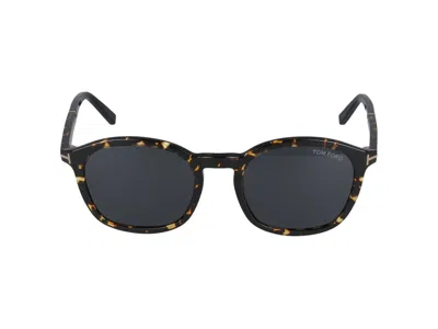 Shop Tom Ford Sunglasses In Dark Havana/smoke