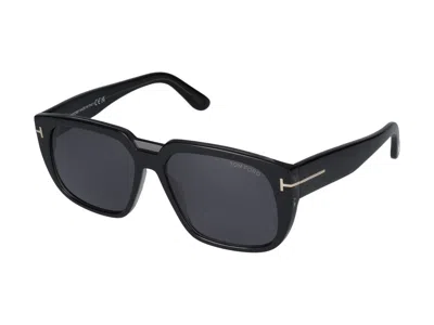 Shop Tom Ford Sunglasses In Black/smoke
