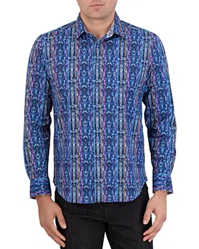 Shop Robert Graham Oasis Cotton Blend Classic Fit Button Down Shirt In Multi