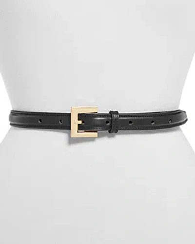 Anine Bing Nicola Leather Belt In Black