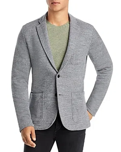 Shop Faherty Inlet Slim Fit Knit Blazer In Medium Grey Melange
