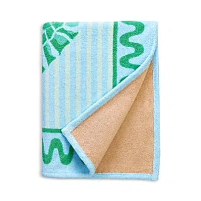Shop Matouk Seahorse Beach Towel In Aquamarine