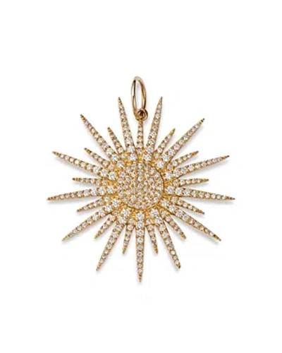 Nina Gilin 14k Yellow Gold Diamond Star Pendant In Gold
