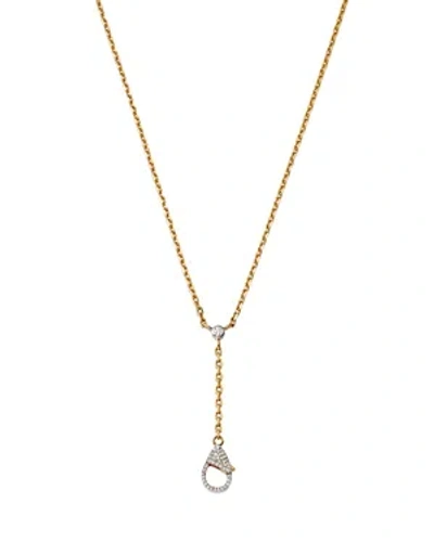 Nina Gilin 14k Yellow Gold Diamond Lariat Necklace, 16-18l In Gold