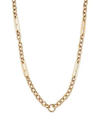 Shop Nina Gilin 14k Yellow Gold Circle & H Link Chain Necklace, 20