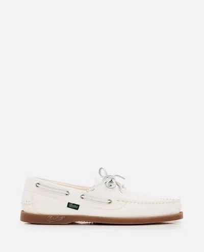 Shop Paraboot Barth/marine Miel-cerf Blanc Loafers In White