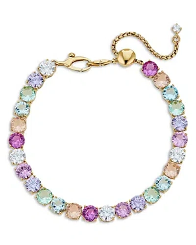 Shop Nadri Candy Crush Slider Bracelet In Gold/multi Crystal