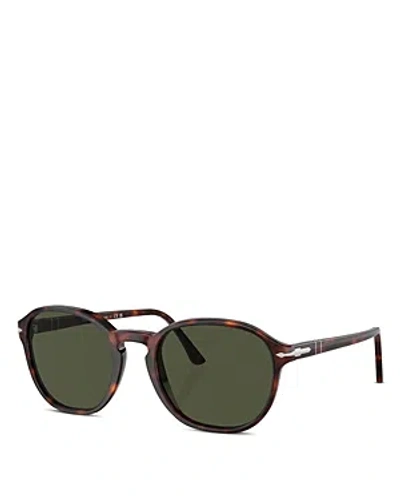 Shop Persol Pillow Sunglasses, 55mm In Havana/green Solid