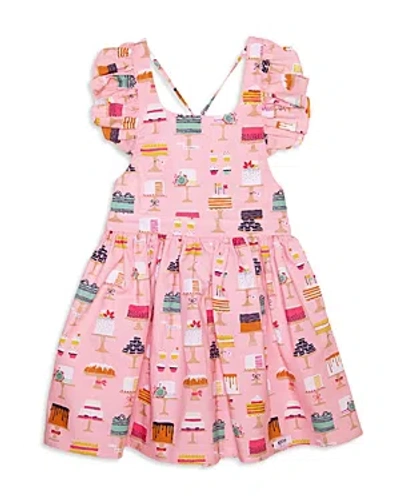 Shop Worthy Threads Girls' Made From Scratch Ruffle Sleeve Dress - Little Kid, Big Kid In Pink