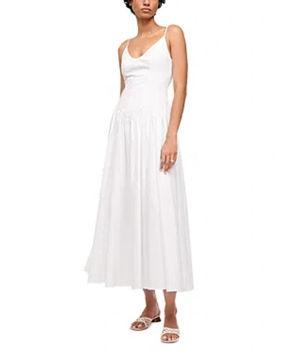 Shop Staud Dena Maxi Dress In White