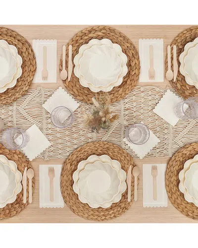 Shop Sophistiplate Simply Eco Cream 88pc Table Setting - Service For 8