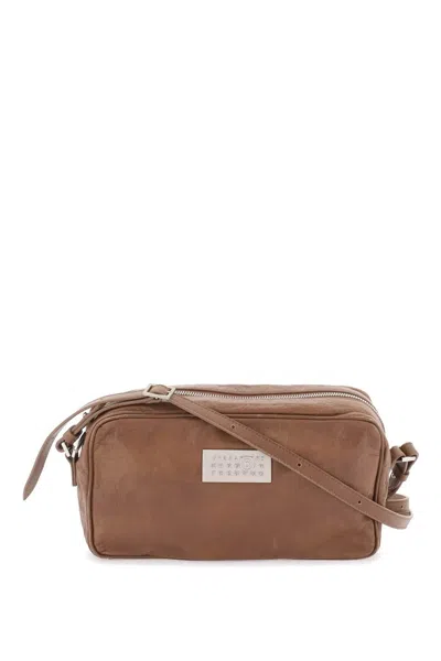 Shop Mm6 Maison Margiela Numeric Shoulder Bag In 棕色的