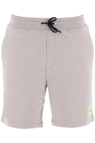Shop Hugo Diz Sweat Shorts In Grey