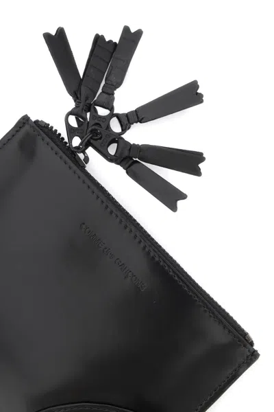 Shop Comme Des Garçons Comme Des Garcons Wallet Multi Zip Wallet With In 黑色的
