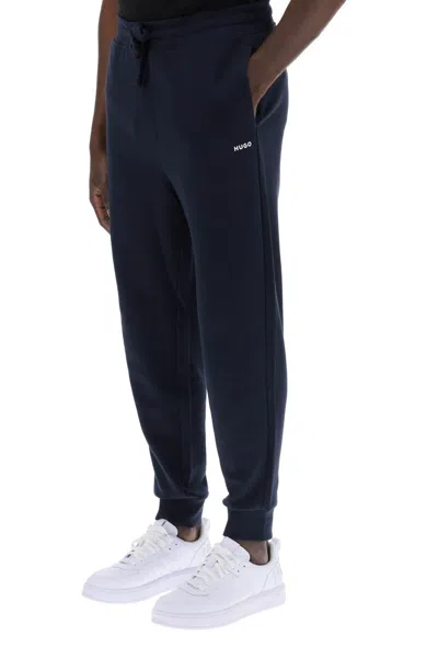 Shop Hugo Dayote Joggers In Blue