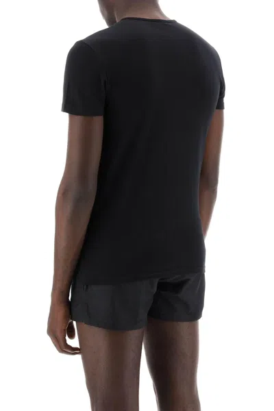 Shop Versace Medusa Underwear T Shirt Bi Pack In Black