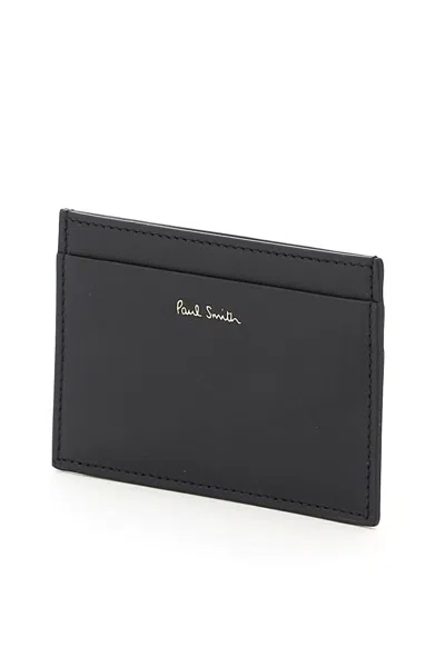 Paul Smith Signature Stripe Cardholder In 黑色的