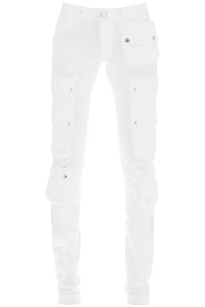 Shop Dsquared2 Trumpet Cargo Pants For In 白色的