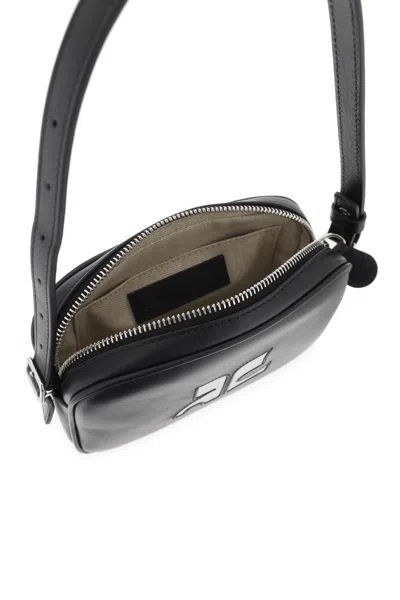 Shop Courrèges Courreges Slim Camera Bag For Compact In 黑色的
