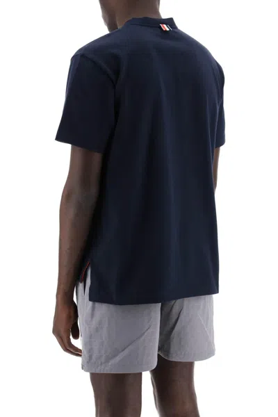 Shop Thom Browne Hector Patch T Shirt With In Blue