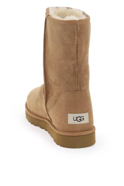 Shop Ugg Classic Short Boots In Beige