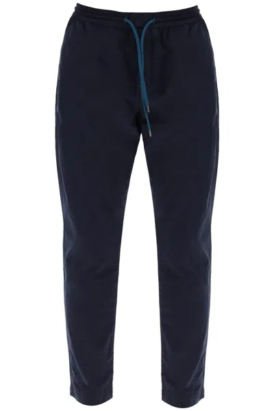 Shop Ps By Paul Smith Ps Paul Smith Lightweight Organic Cotton Pants In Blue