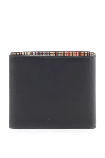 Shop Paul Smith Signature Stripe Bifold Wallet In 黑色的