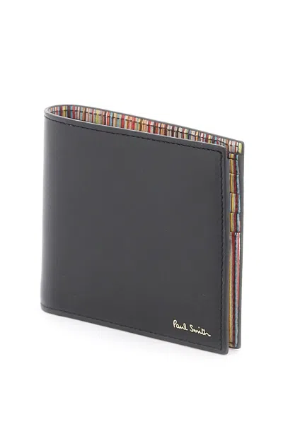 Shop Paul Smith Signature Stripe Bifold Wallet In 黑色的