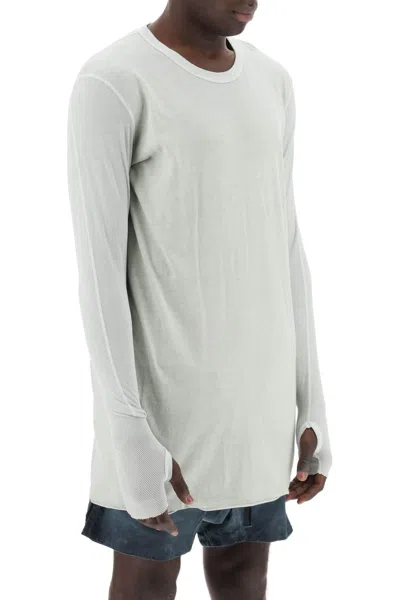 Shop Boris Bidjan Saberi Long Sleeved Cotton T Shirt In Neutro
