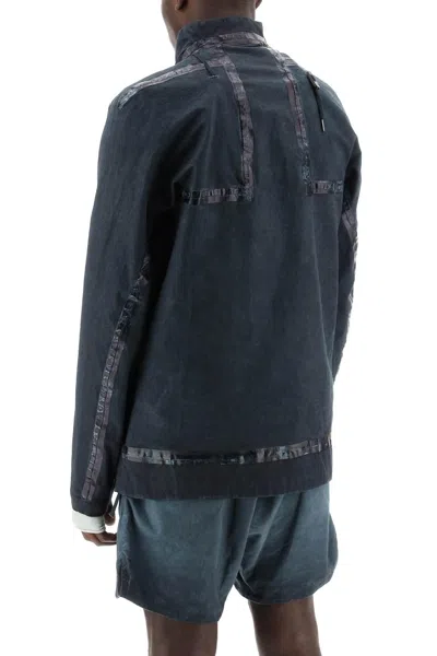Shop Boris Bidjan Saberi Reversible Outdoor Cotton Technical Jacket In Grey