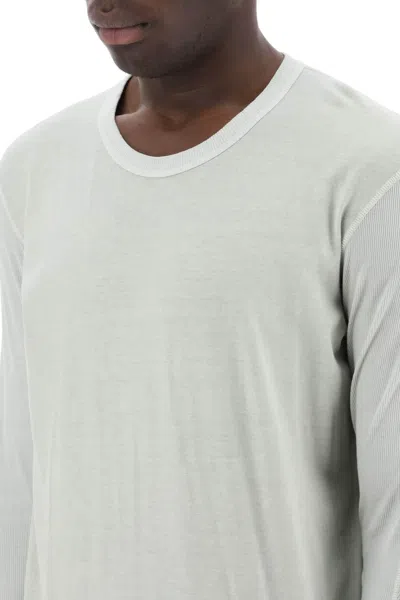 Shop Boris Bidjan Saberi Long Sleeved Cotton T Shirt In Neutro