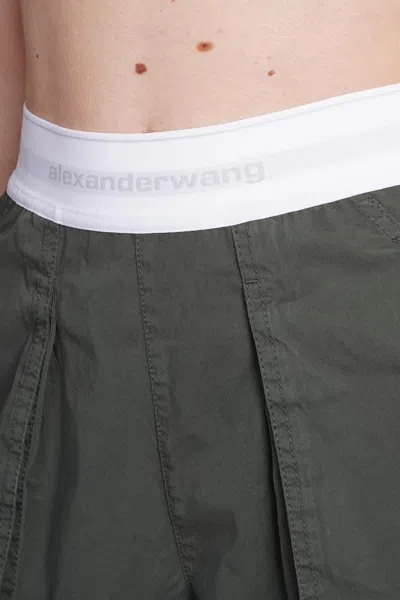 Shop Alexander Wang Shorts In Grey Cotton