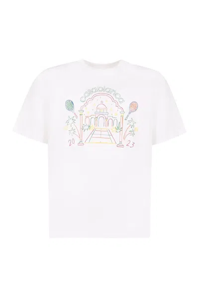 Shop Casablanca Rainbow Crayon Crewneck T-shirt