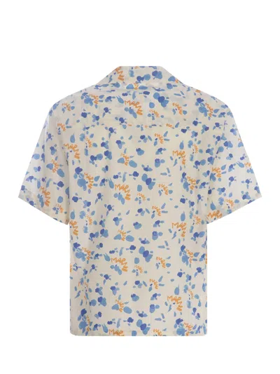 Shop Marni Shirt  Made Of Cotton In Off White