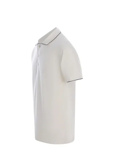 Shop Paolo Pecora Polo Shirt  Made Of Cottonù In Bianco
