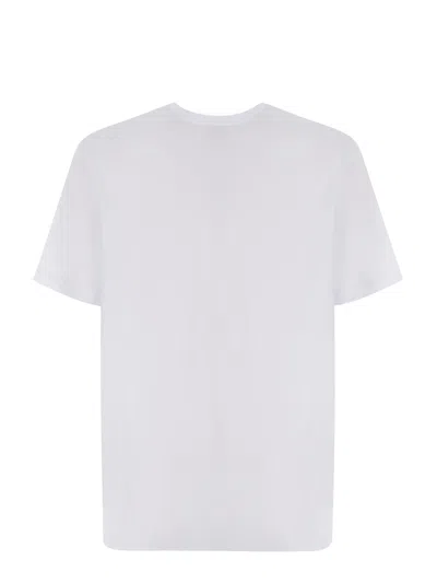 Shop Msgm T-shirt  Camo Made Of Cotton In Bianco
